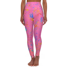 Load image into Gallery viewer, PINK ART FLICK High Waisted Yoga Leggings