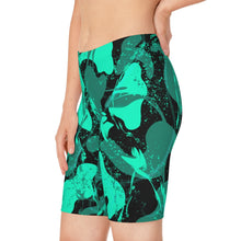 Load image into Gallery viewer, Green Gel Biker Shorts