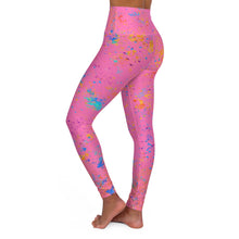 Load image into Gallery viewer, PINK ART FLICK High Waisted Yoga Leggings