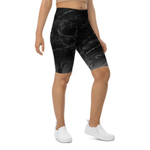Load image into Gallery viewer, Silhouette biker shorts, Gray and black, with gray swirls.