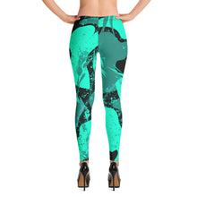 Load image into Gallery viewer, Green Gel Low Waist Leggings
