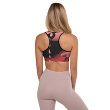 Cargar imagen en el visor de la galería, Strawberry Flower Drip (Padded Sports Bra) ArtGaze.shop