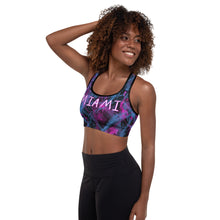 Load image into Gallery viewer, ARTGAZE Miami Vice (Padded Sports Bra) ArtGaze.shop Workout exercise or for Fashion.