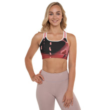 Cargar imagen en el visor de la galería, Strawberry Flower Drip (Padded Sports Bra) ArtGaze.shop