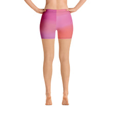 Cargar imagen en el visor de la galería, Wavy Low Waist Yoga Shorts. For women. ArtGaze.shop