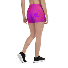 Load image into Gallery viewer, Pink and purple floral shorts.