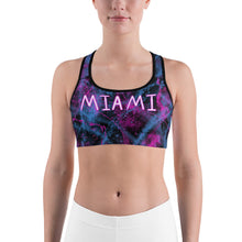 Load image into Gallery viewer, ArtGaze Miami Vice Sports Bra. ARTGAZE.SHOP