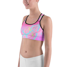 Load image into Gallery viewer, ArtGaze WiLd PaLeTte Sports Bra. ArtGaze.shop