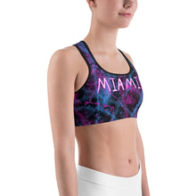 Load image into Gallery viewer, ArtGaze Miami Vice Sports Bra. ARTGAZE.SHOP