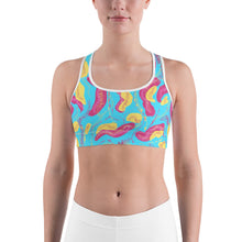 Load image into Gallery viewer, Tropical Sports Bra. ArtGaze.shop