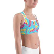 Load image into Gallery viewer, Tropical Sports Bra. ArtGaze.shop