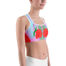 Load image into Gallery viewer, Rose Blossom Sports Bra