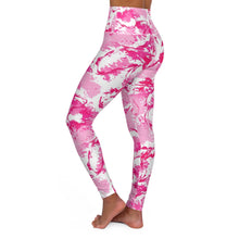 Load image into Gallery viewer, PINK DRIZZLE High Waist Leggings, Workout Leggings. ArtGaze.shop