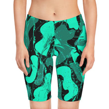 Load image into Gallery viewer, Green Gel Biker Shorts