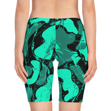 Load image into Gallery viewer, Green Gel Biker Shorts
