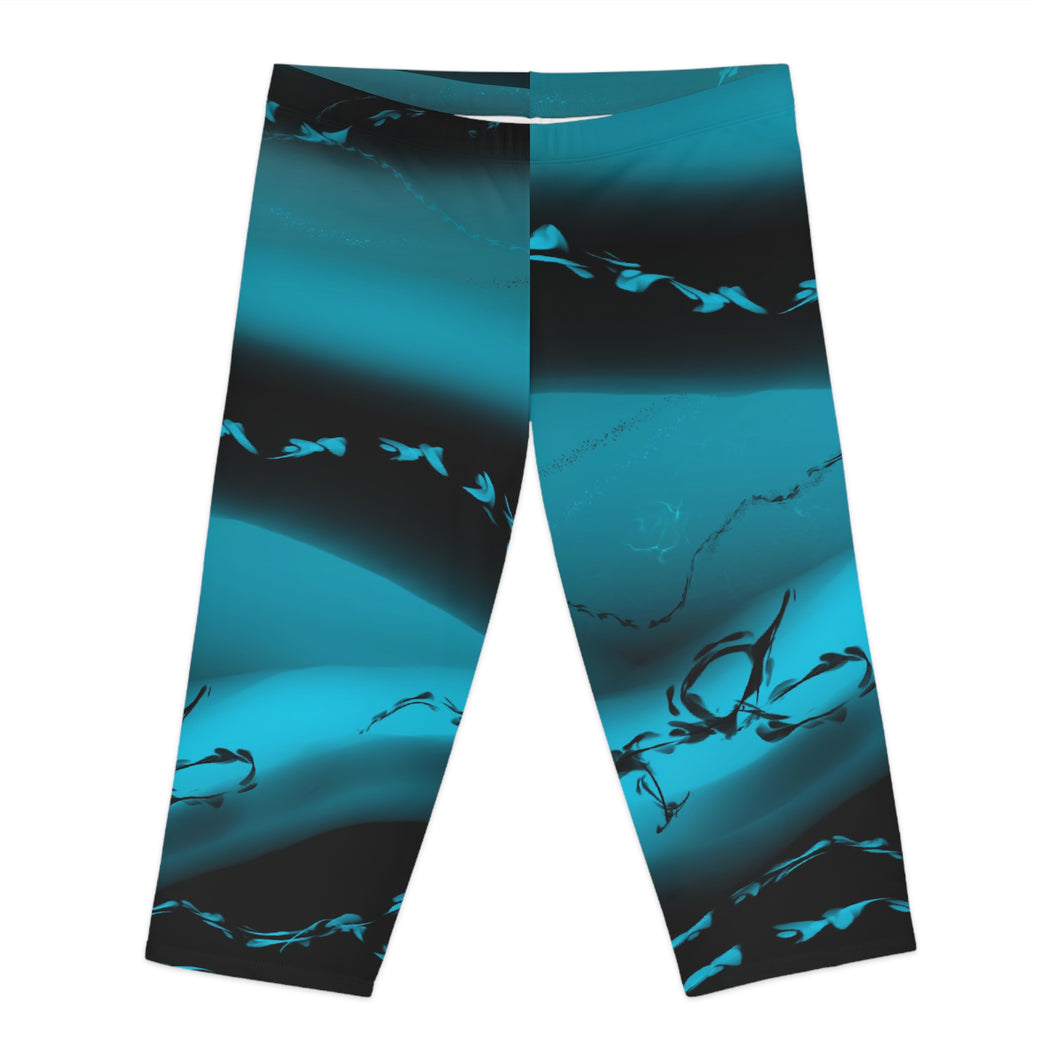 Deep Water Capri Leggings