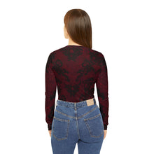 Load image into Gallery viewer, Duslay Long Sleeve V-neck Crop top - AI Design
