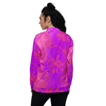 Load image into Gallery viewer, Person wearing a pink and purple tie-dye sweatshirt on a white background
