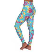 Load image into Gallery viewer, Tropical High Waisted Yoga Leggings
