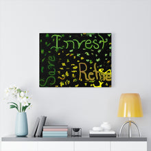 Load image into Gallery viewer, SAVE, INVEST &amp; RETIRE Canvas  ArtGaze.shop Wall ART.
