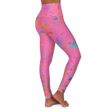 Load image into Gallery viewer, PINK ART FLICK High Waisted Yoga Leggings
