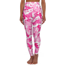 Load image into Gallery viewer, PINK DRIZZLE High Waist Leggings, Workout Leggings. ArtGaze.shop 
