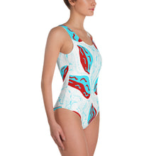 Load image into Gallery viewer, White Ocean Beach One Piece Swimsuit artgaze.shop

