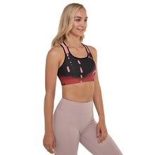 Cargar imagen en el visor de la galería, Strawberry  Flower Drip (Padded Sports Bra) ArtGaze.shop 
