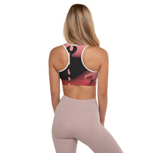 Cargar imagen en el visor de la galería, Strawberry  Flower Drip (Padded Sports Bra) ArtGaze.shop 
