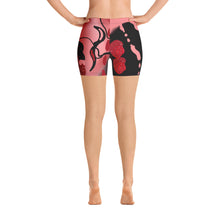 Cargar imagen en el visor de la galería, Strawberry Flower Drip Low Waist Shorts. For women. artgaze.shop
