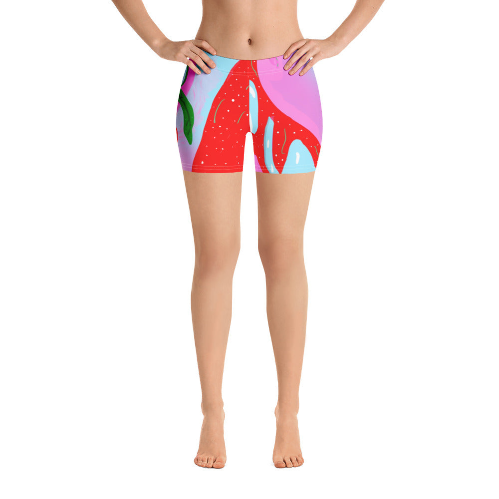 Rose 🌹 Blossom Shorts. ArtGaze.shop Shorts for women.