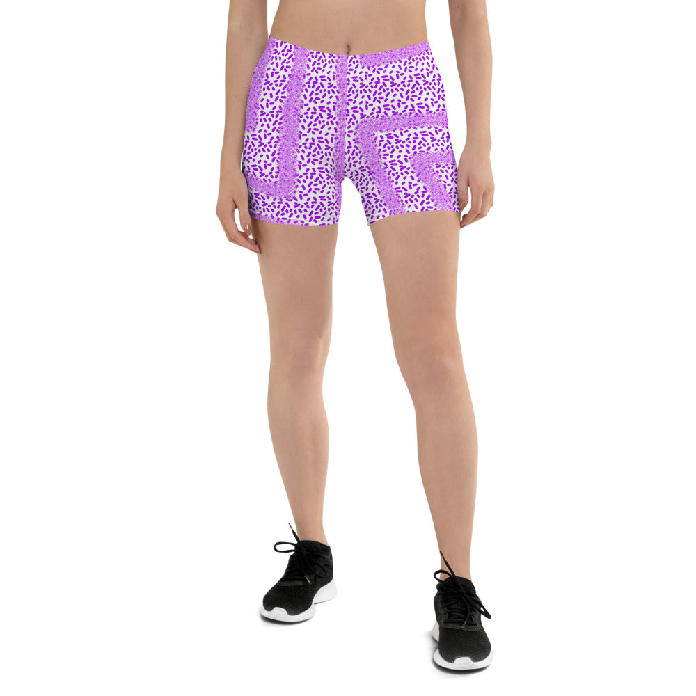 Purple Pattern Shorts. ArtGaze.shop