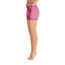 Cargar imagen en el visor de la galería, Wavy Low Waist Yoga Shorts. For women. ArtGaze.shop
