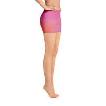 Cargar imagen en el visor de la galería, Wavy Low Waist Yoga Shorts. For women. ArtGaze.shop
