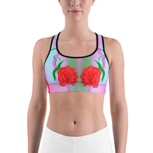 Load image into Gallery viewer, Rose Blossom Sports Bra  artgaze.shop
