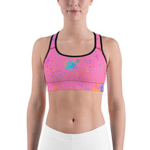Load image into Gallery viewer, PINK ART FLICK Sports Bra
