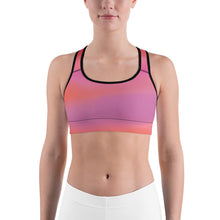Load image into Gallery viewer, Wavy Sports Bra. All over print. Gym. ARTGAZE.SHOP
