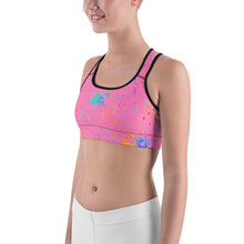 Load image into Gallery viewer, PINK ART FLICK Sports Bra
