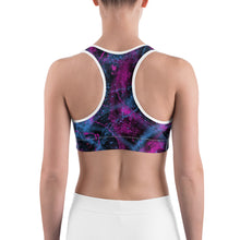 Load image into Gallery viewer, ArtGaze Miami Vice Sports Bra. ARTGAZE.SHOP
