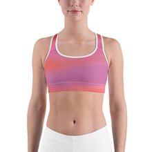 Load image into Gallery viewer, Wavy Sports Bra. All over print. Gym. ARTGAZE.SHOP
