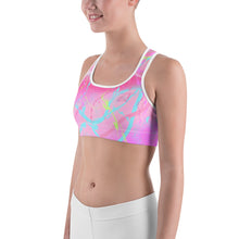 Load image into Gallery viewer, ArtGaze WiLd PaLeTte Sports Bra. ArtGaze.shop
