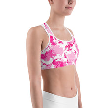 Load image into Gallery viewer, PINK DRIZZLE Sports Bra, Beach, Workout, Gym, selfies, Photoshoots. ArtGaze.shop
