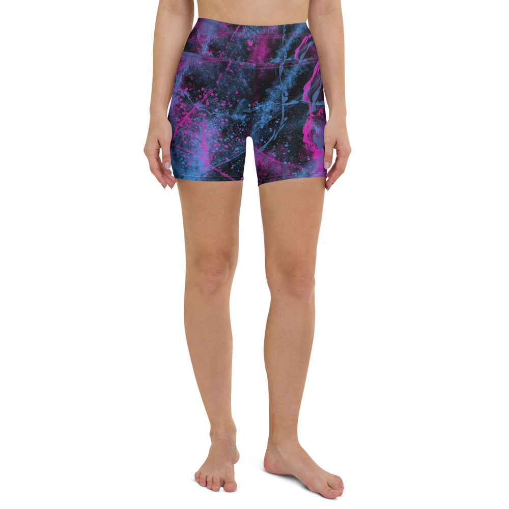 MIDNIGHT VICE HIGH Yoga Shorts (w/Pockets)